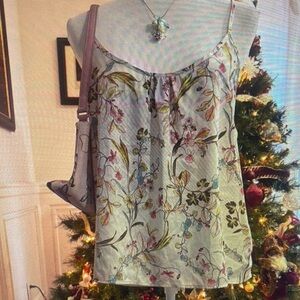 Floral Camisole with Multicolor Design